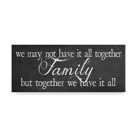 Trademark Fine Art Erin Clark 'Family' Canvas Art, 10x24 ALI22639-C1024GG
